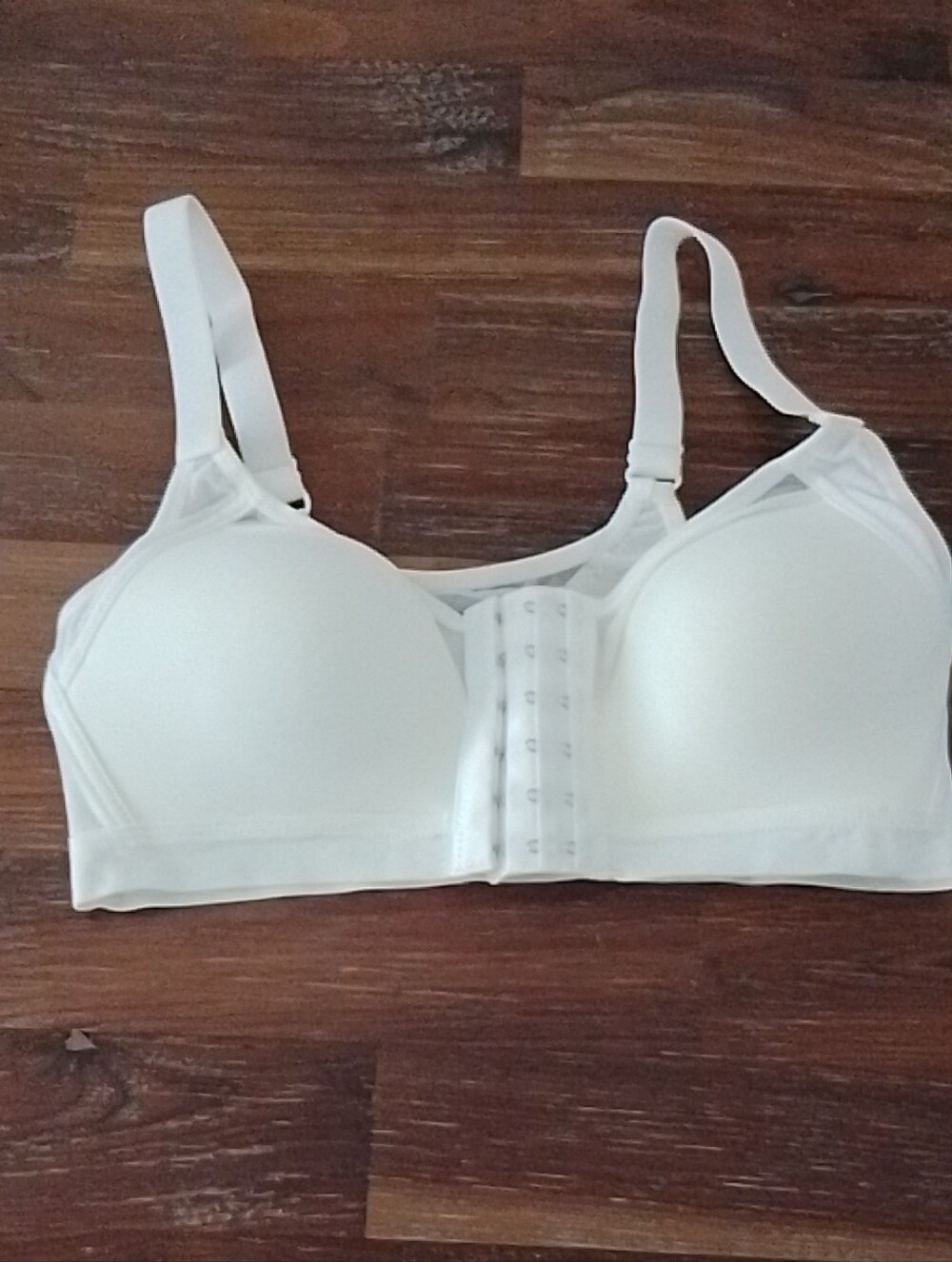 Front-Closure Wireless Comfort Bra - White